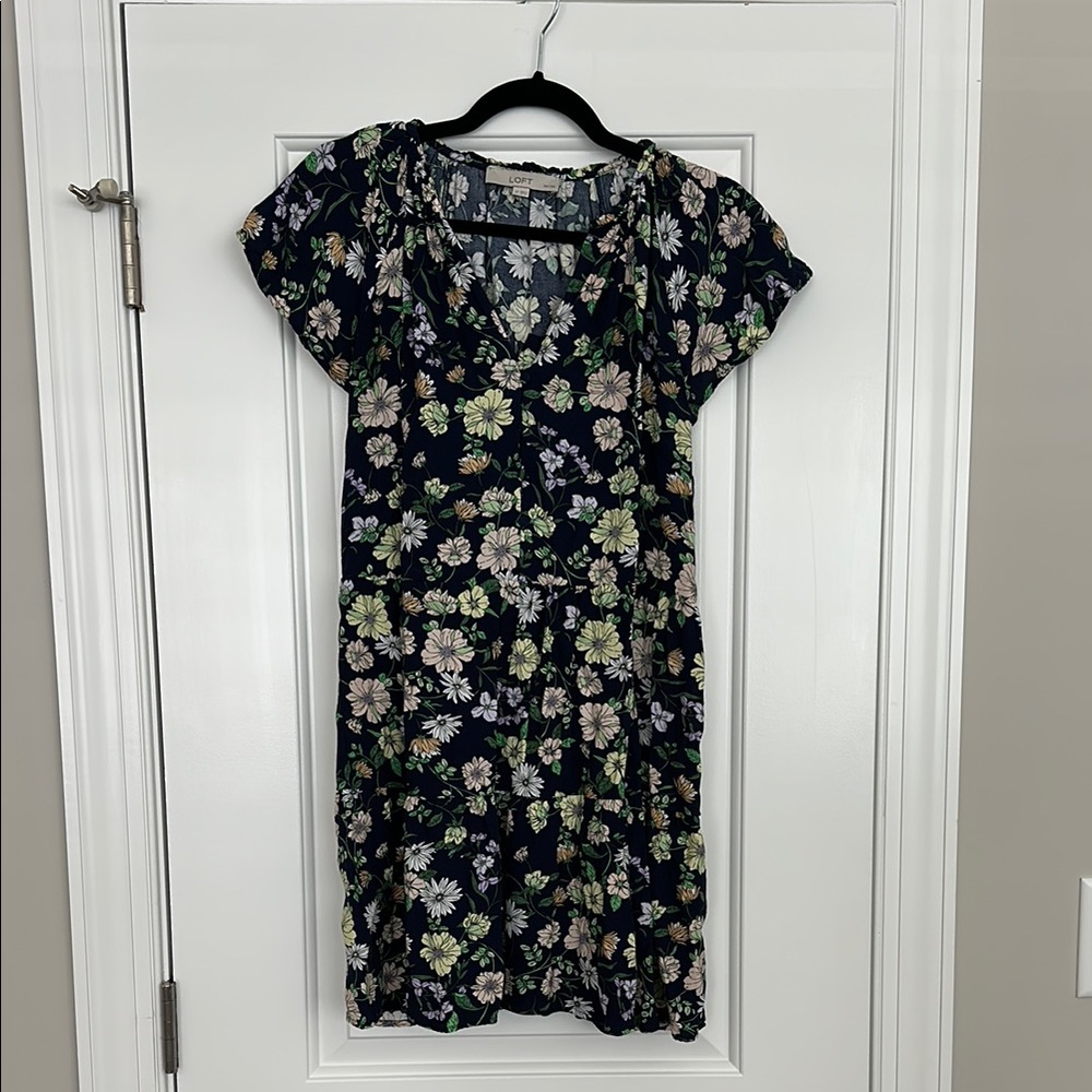 LOFT Floral Print Dress LP